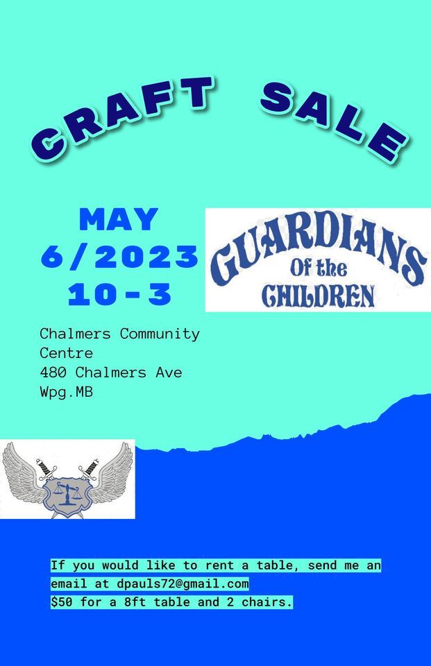 Craft and Bake sale, 480 Chalmers Ave, Winnipeg, MB R2L 0G5, Canada