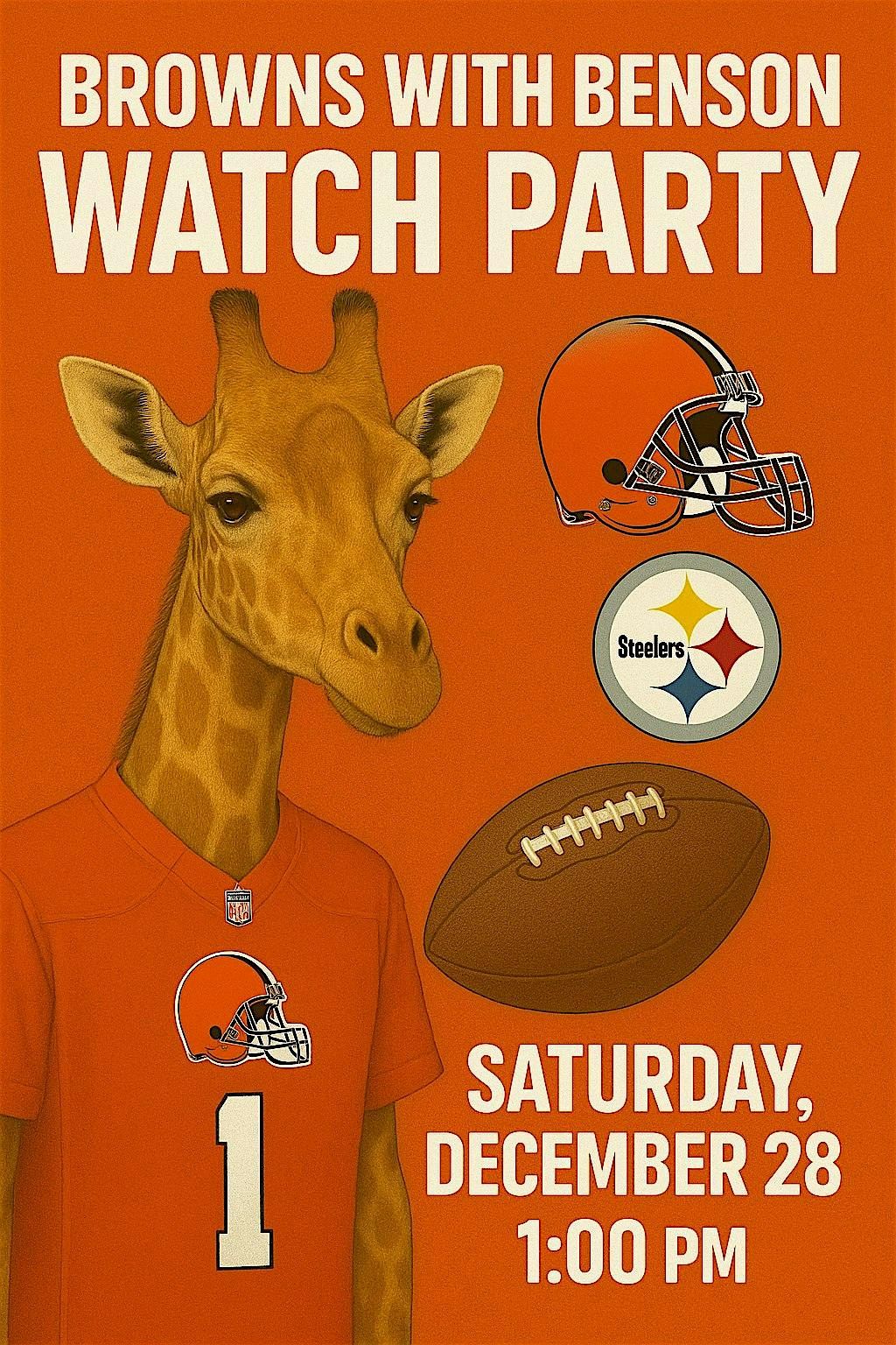 Browns with Benson: A Football Watch Party at Barkheimer Barns, 28 December | Event in Massillon | AllEvents