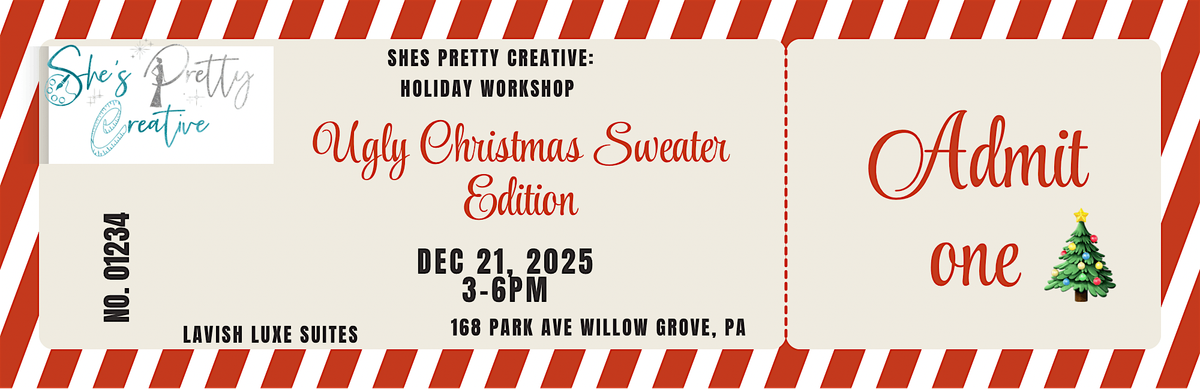 Christmas Sweater Workshop, 21 December | Event in Willow Grove | AllEvents
