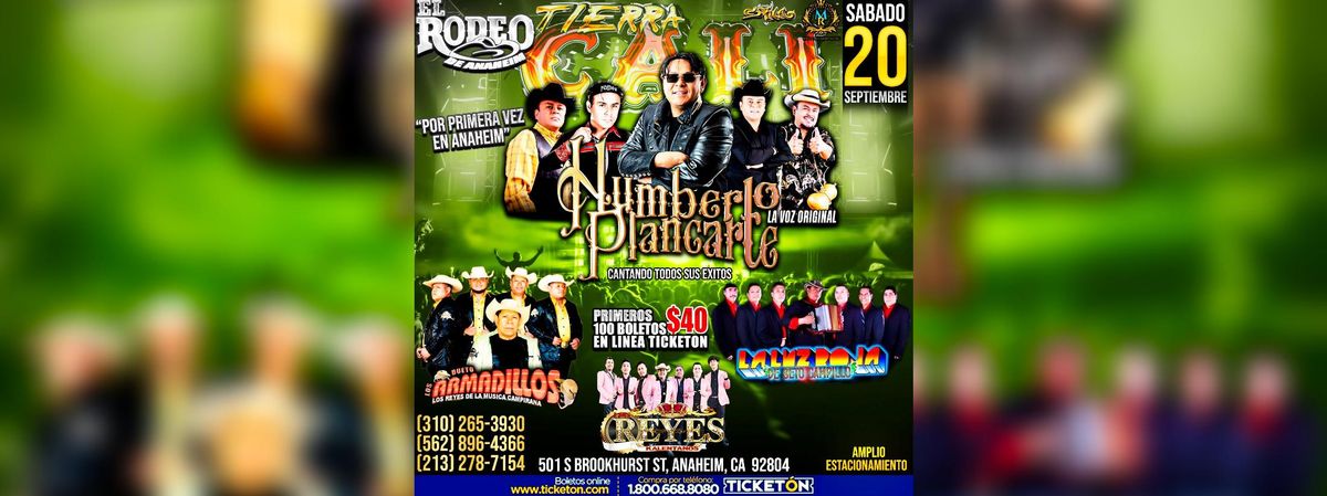 TIERRA CALI, HUMBERTO PLANCARTE , 20 September | Event in Anaheim | AllEvents