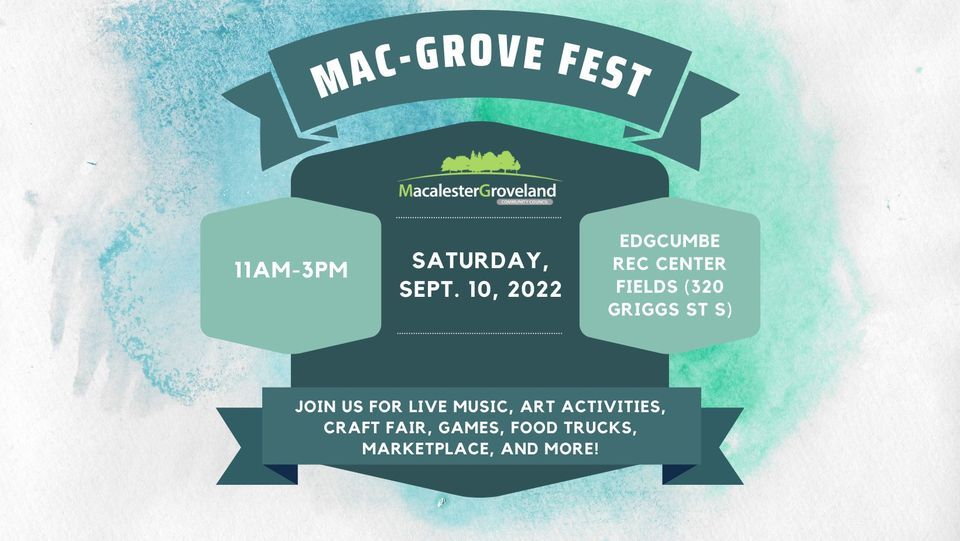 MacGrove Fest 2022, Edgcumbe Recreation Center, Saint Paul, September