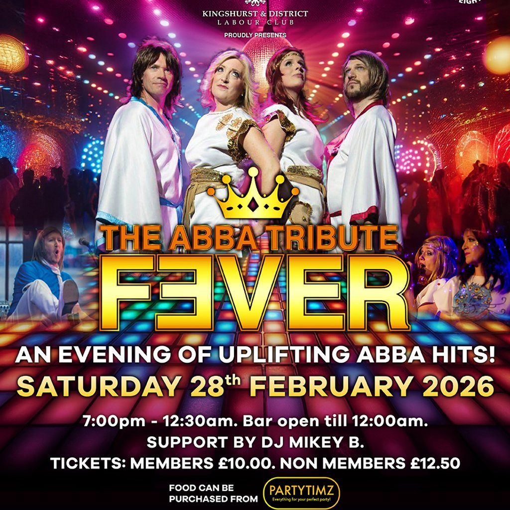 Abba Tribute - Fever, 28 February | Event in Solihull | AllEvents