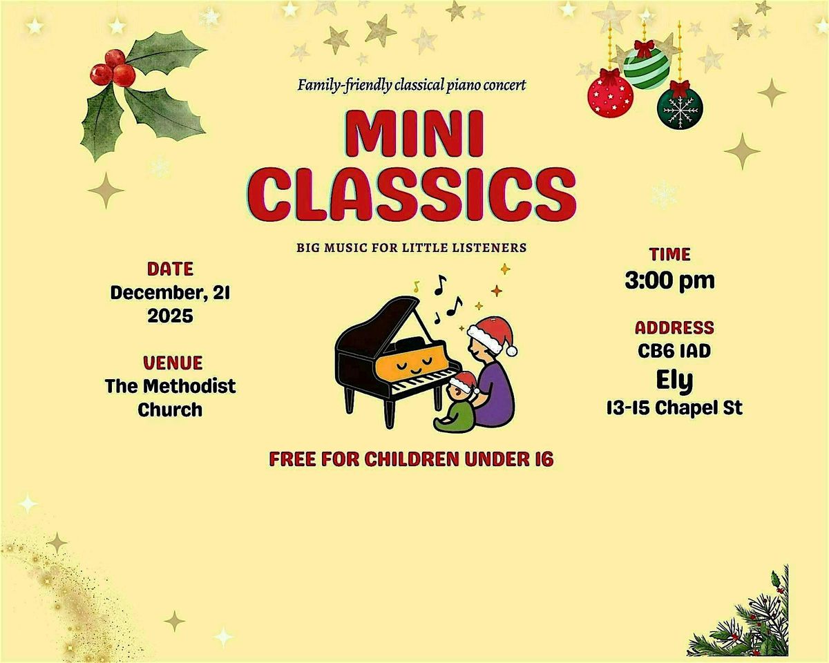 Mini Classics in Ely, 21 December | Event in ELY | AllEvents