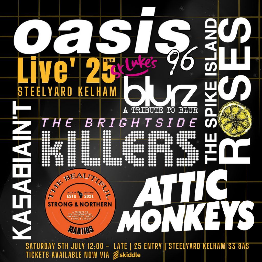 Oasis Live 25 Sheffield Family Fundraiser In Aid Of St Lukes, 4 July | Event in Sheffield | AllEvents