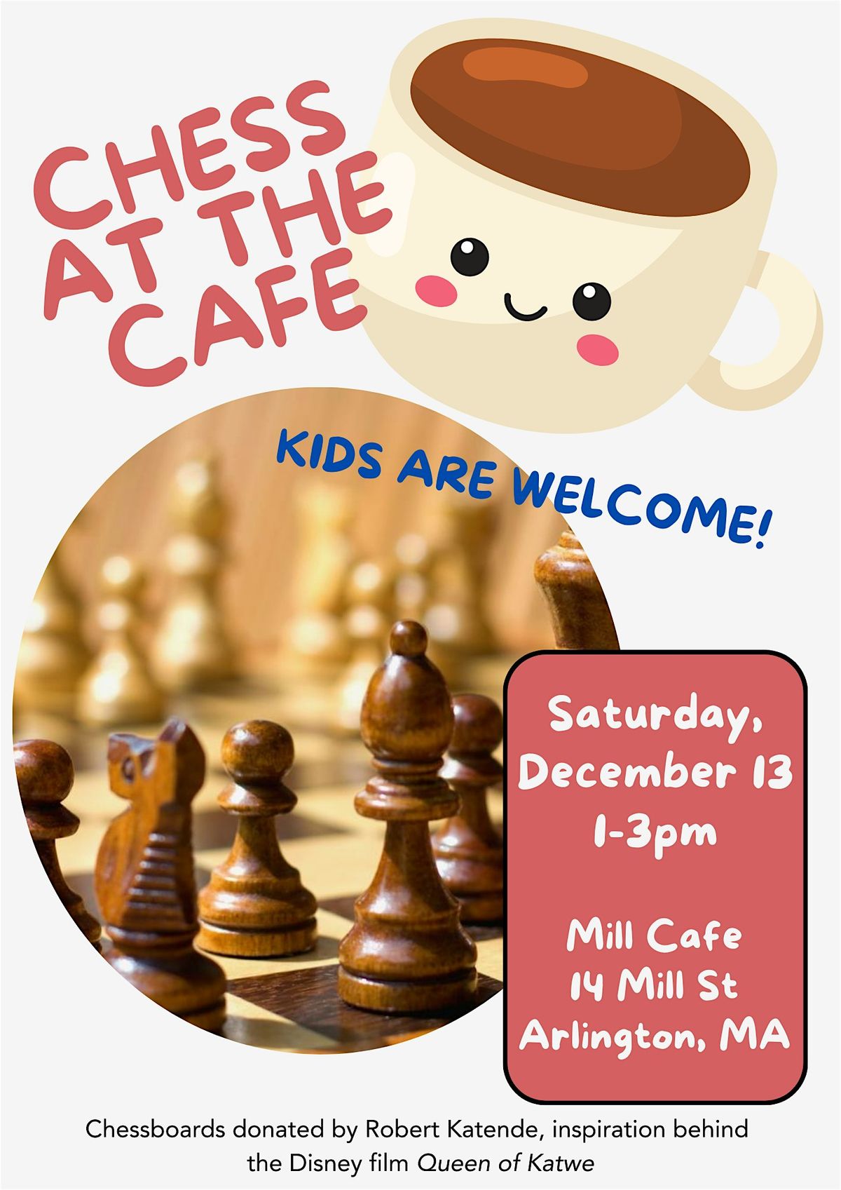 Chess at the Cafe, 13 December | Event in Arlington | AllEvents