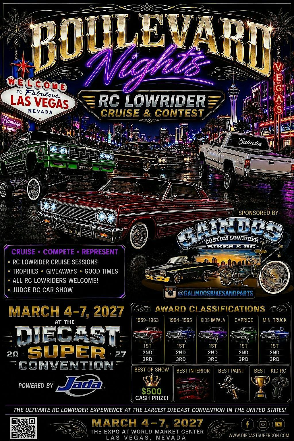 2027 Diecast Super Convention Boulevard Nights RC Lowrider Car Show Entry