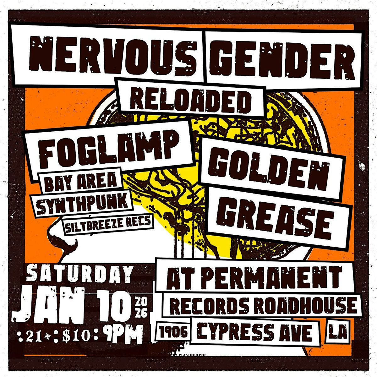 Nervous Gender, Foglamp, Golden Grease, 10 January | Event in Los Angeles | AllEvents