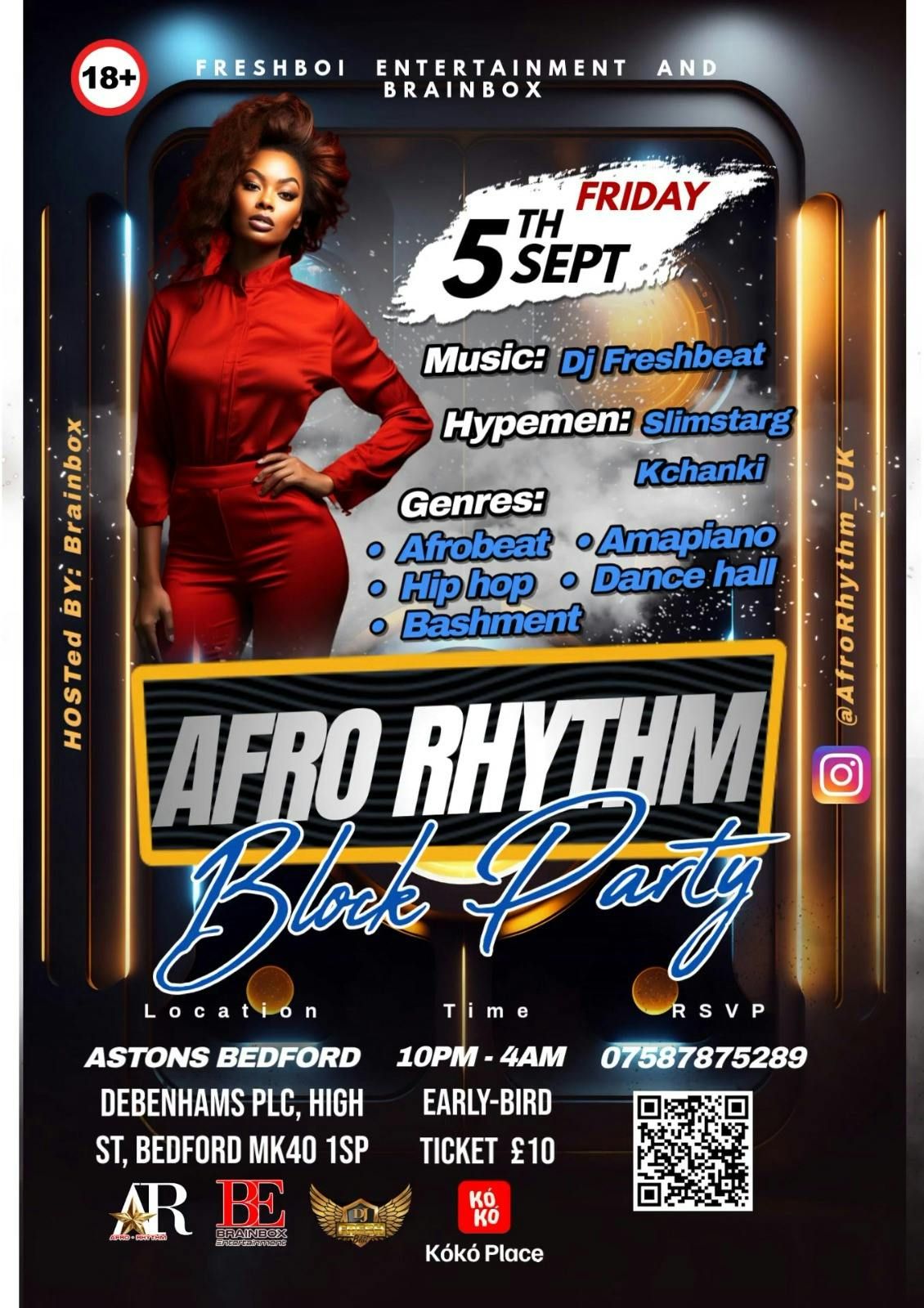 AFRO RHYTHM BLOCK PARTY, 5 September | Event in Bedford | AllEvents