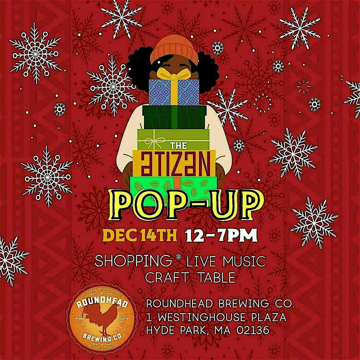 The Atizan Pop-Up at the Roundhead Brew Co., 14 December | Event in Boston | AllEvents