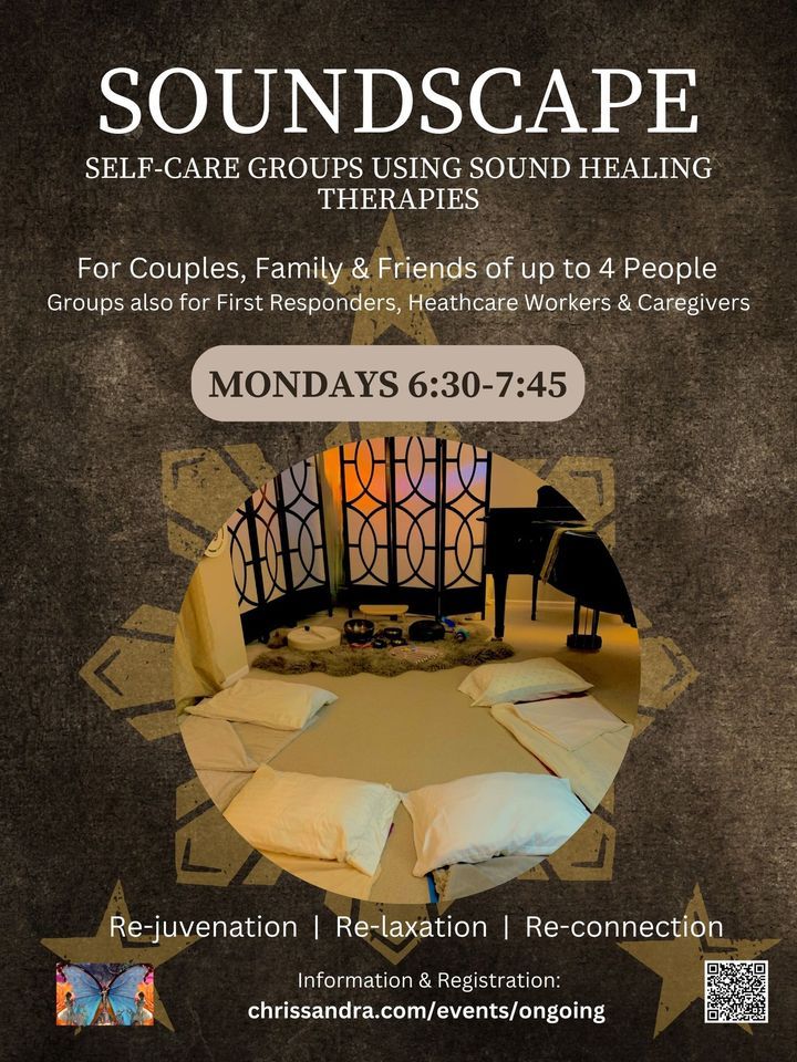 SOUNDSCAPE Selfcare Groups using Sound Healing Therapies, Chrissandra Registered Counsellor