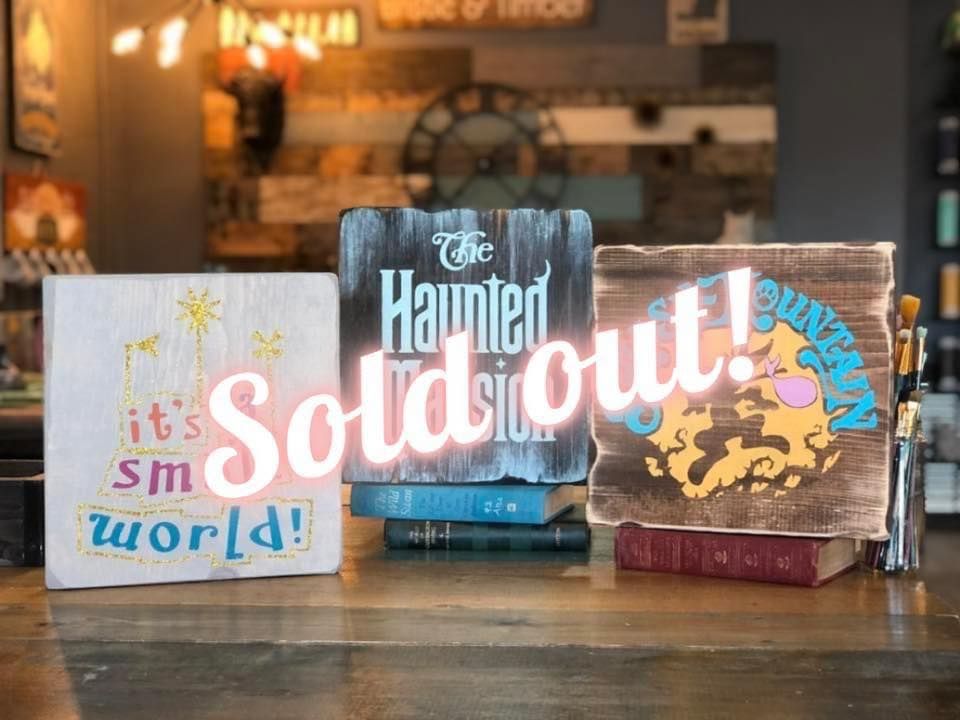 Disney Trivia & Wood Sign Painting Bristle & Timber, Loves