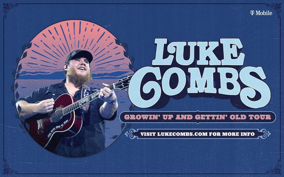 Luke Combs Growin Up and Gettin Old Tour 2 Day Ticket, Levi's