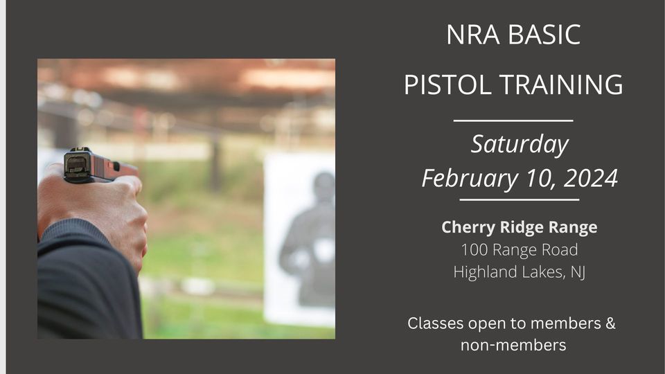 NRA Basic Pistol, Cherry Ridge Shooting Range, Stockholm, 10 February ...