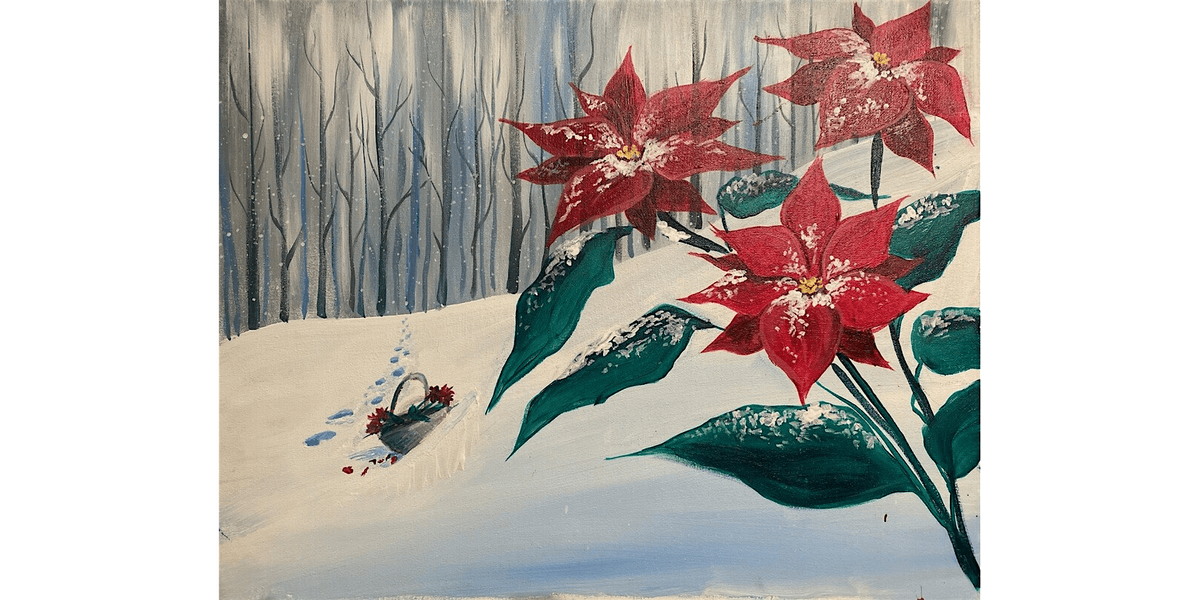Picking Poinsettias - Paint and Sip in Chicago | Classpop!™, 17 December | Event in Woodridge | AllEvents