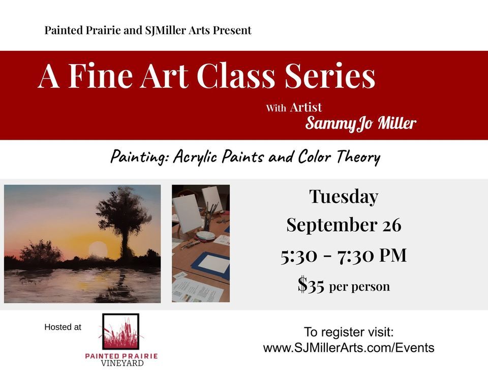 Fine Art Painting Painted Prairie, Painted Prairie Vineyard, Currie