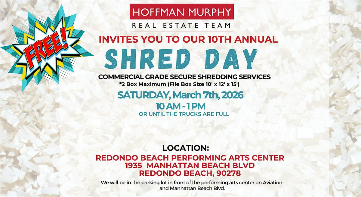 11th  Annual Shred Day, 7 March | Event in Redondo Beach | AllEvents