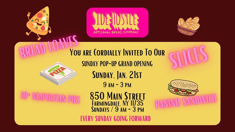 SIDE HUSTLE SUNDAY POPUP GRAND OPENING FARMINGDALE, Main St