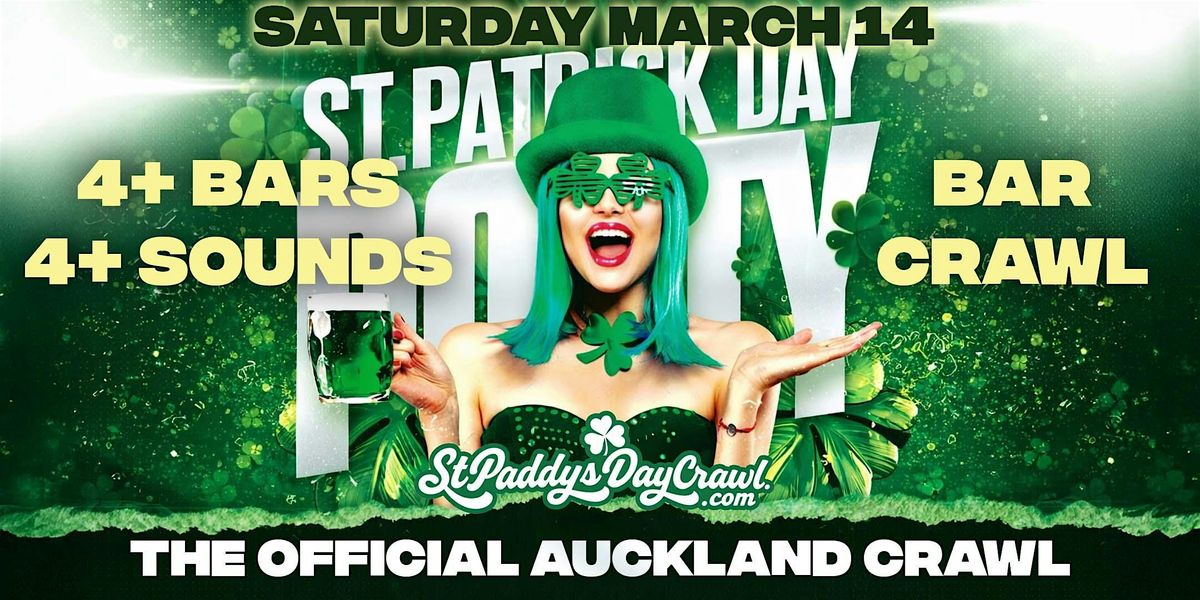 Auckland St. Patrick's Day 2026 Bar Crawl | Saturday, March 14th