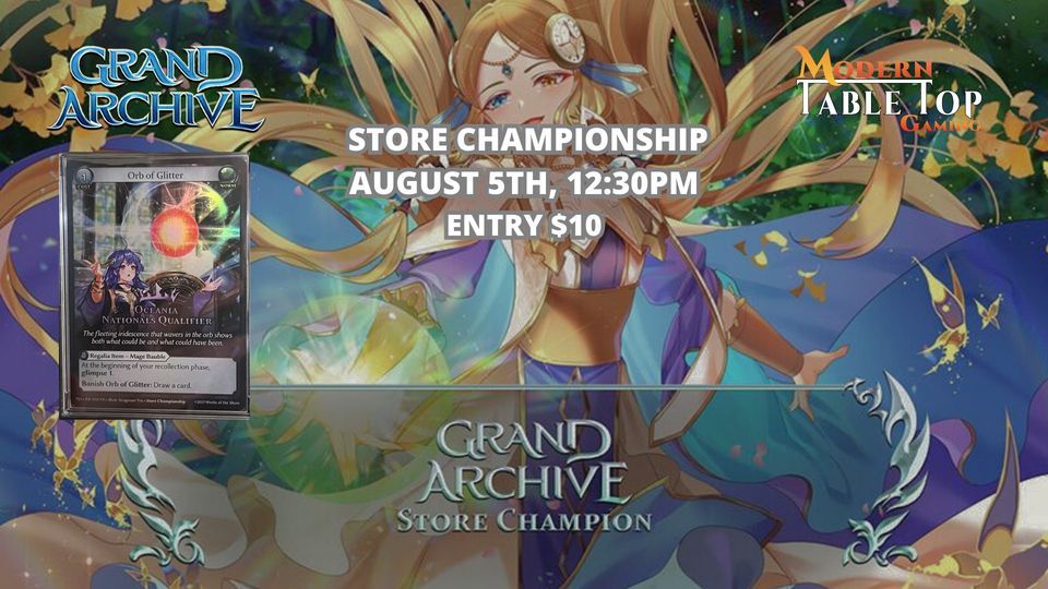 Grand Archive Store Championship, Modern Table Top Gaming, Chester
