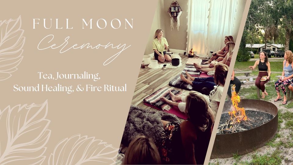 Full Moon Tea, Journaling, Sound Healing, & Fire Ceremony, Christina