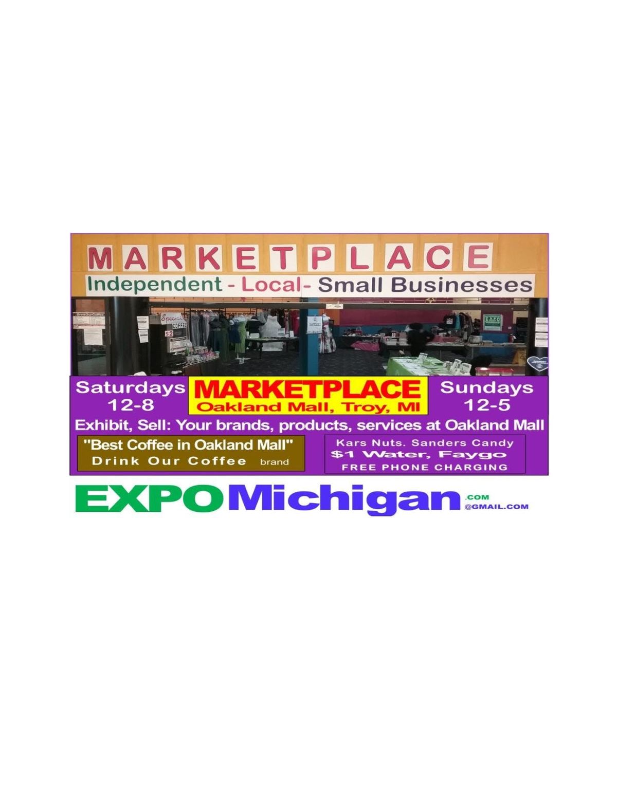 Small Business Marketplace Oakland Mall Troy Mi Saturday 12 8