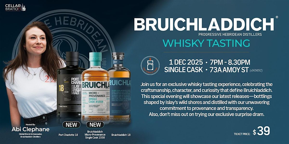 Bruichladdich Masterclass with Abi, 1 December | Event in Singapore | AllEvents