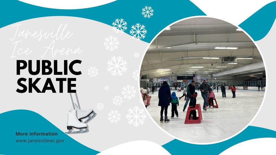 February Public Skates, Janesville Ice Arena, February 5 2024