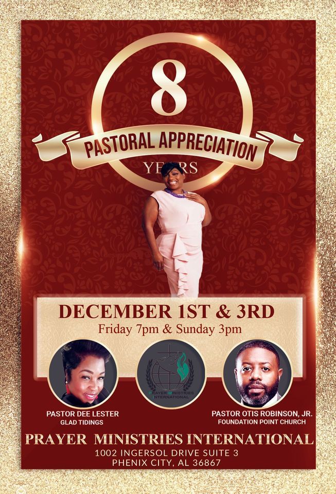 Pastor Dozier’s and Prayer Ministries International’s Anniversary