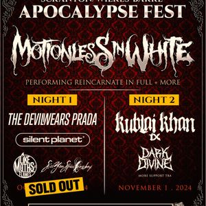 97.9X Presents Motionless In White - Apocalypse Fest, Mohegan Sun Arena ...