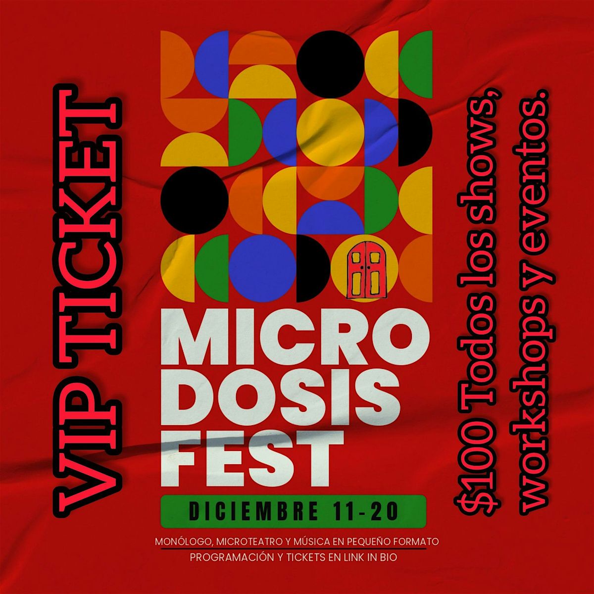 VIP TICKET - Every Show, workshop and event of the festival., 11 December | Event in Brooklyn | AllEvents