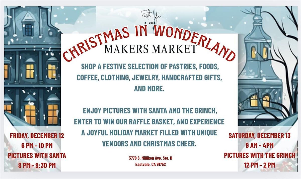 Christmas in Wonderland Makers Market, 12 December | Event in Eastvale | AllEvents