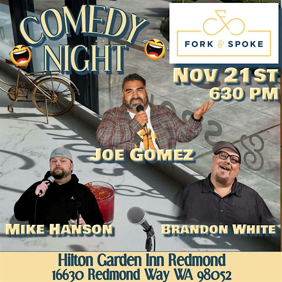 Fork & Spoke Comedy Show, 21 November | Event in Redmond | AllEvents