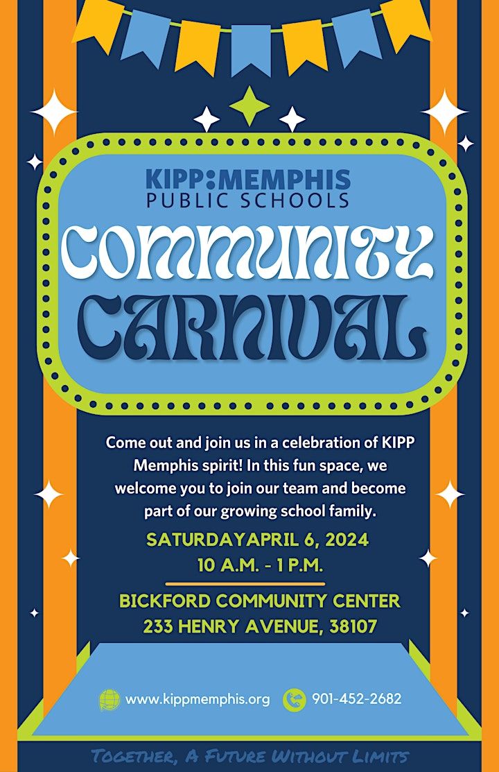 KIPP Memphis Community Carnival, 233 Henry Ave, Memphis, 6 April 2024 |  AllEvents.in