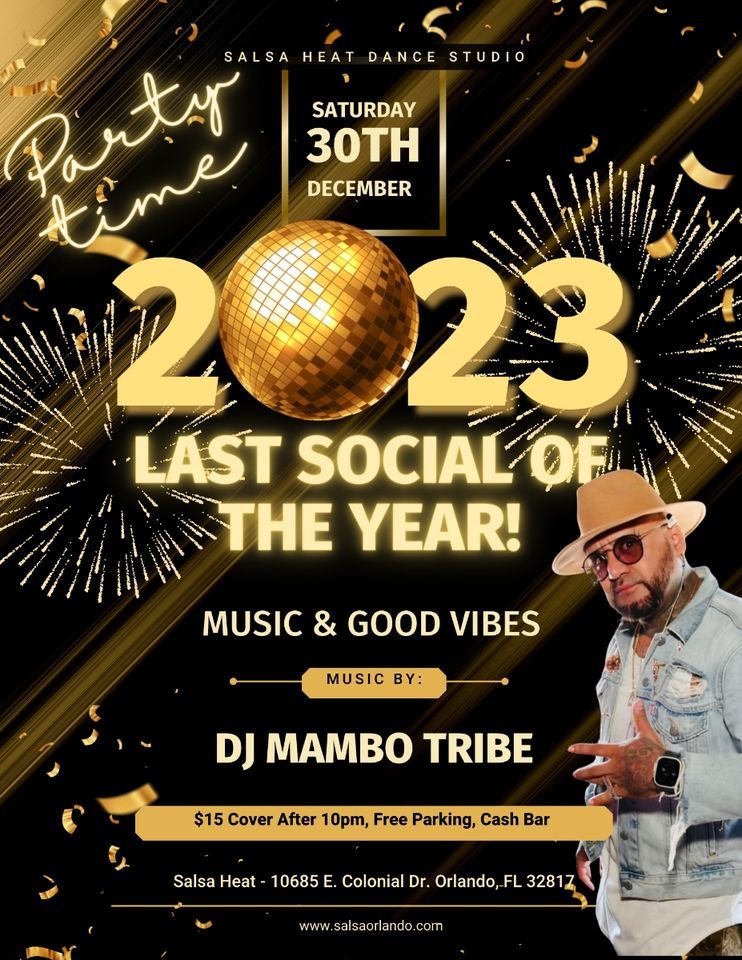 Salsa Heat Big Social w. DJ MamboTribe Last Social of the Year!, SALSA HEAT DANCE STUDIO