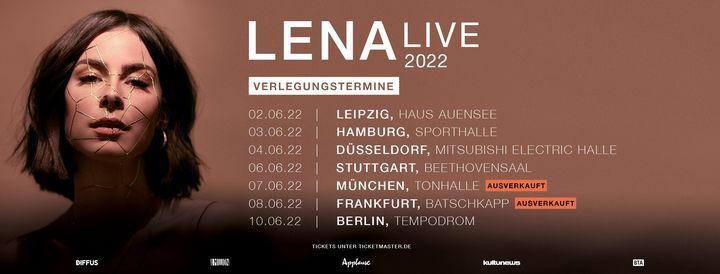 Lena Munchen Tonhalle Ausverkauft Tonhalle Munchen Munich June 7 2022 Allevents In Events Hapening In Munich June 2022