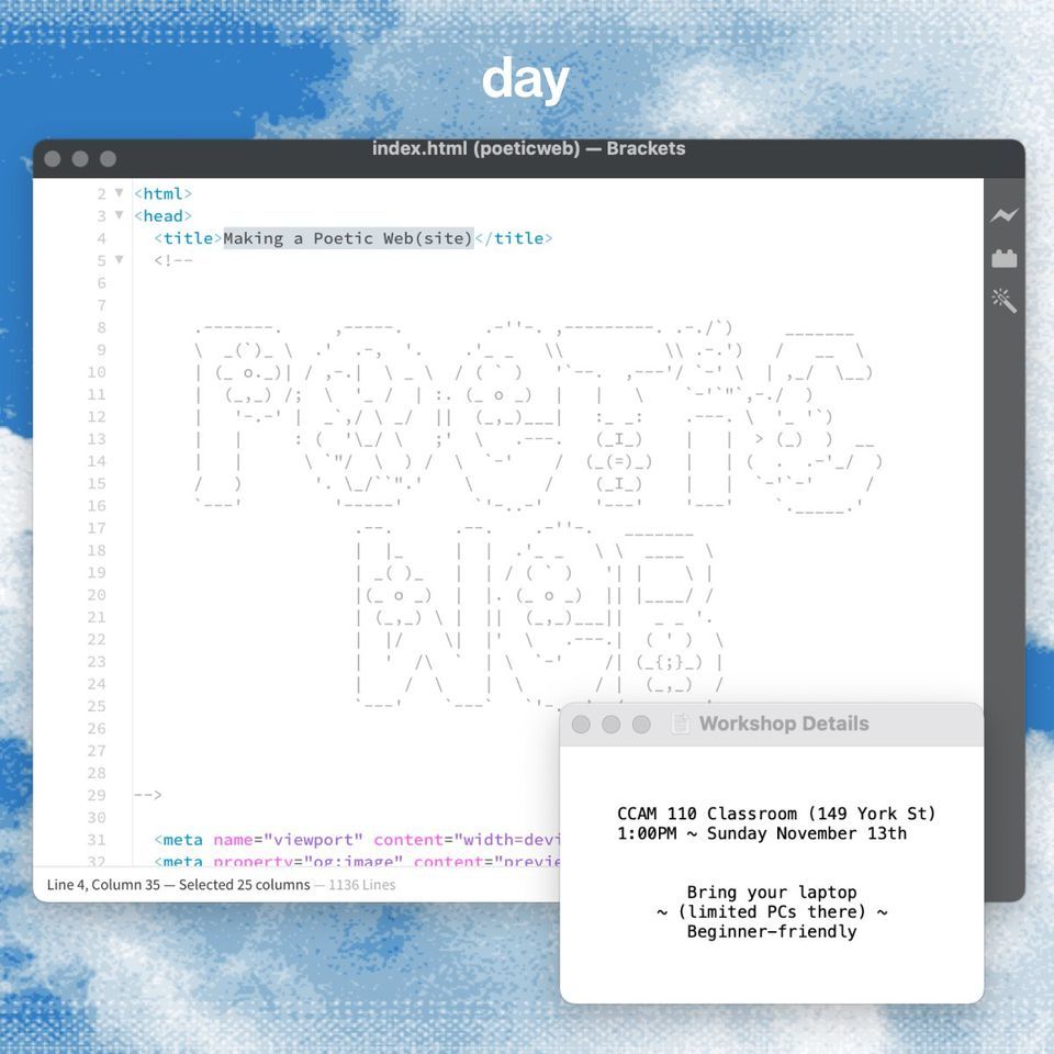 Making a Poetic Web(site), Center for Collaborative Arts and Media at Yale,  New Haven, November 13 2022 | AllEvents.in