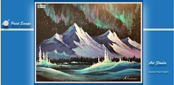 Paint Night- Kananaskis Northern Lights