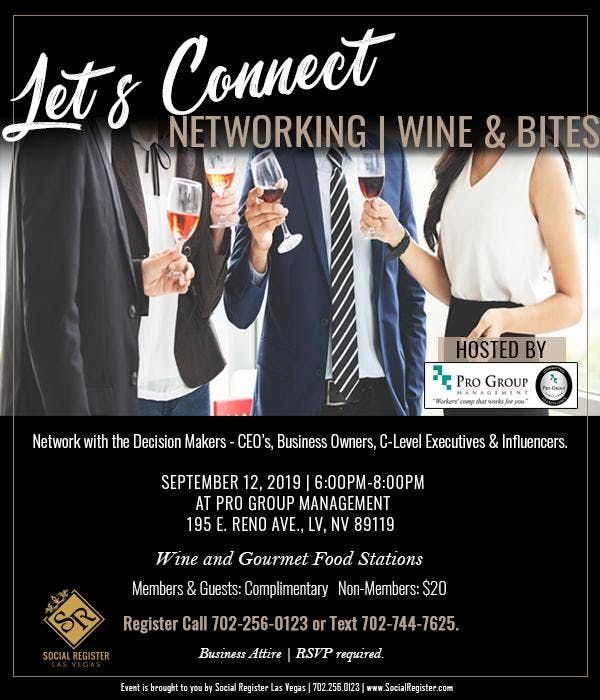 Social Registers Lets Connect Networking Wine Bites Event At