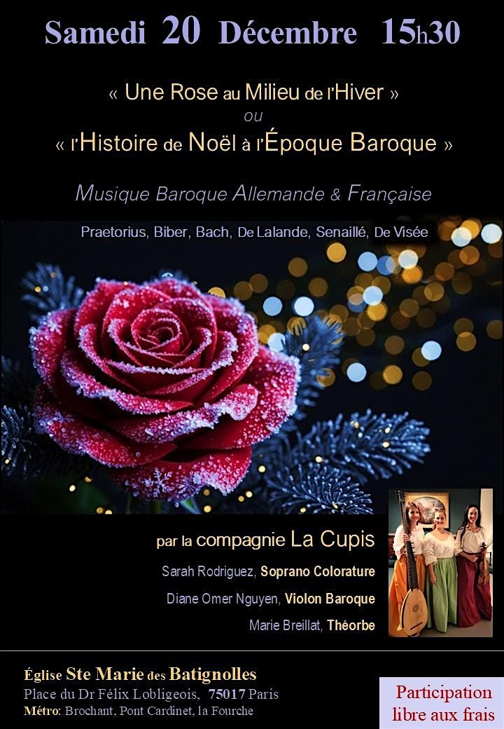 « l’Histoire de Noël à l’époque Baroque », 20 December | Event in Paris | AllEvents