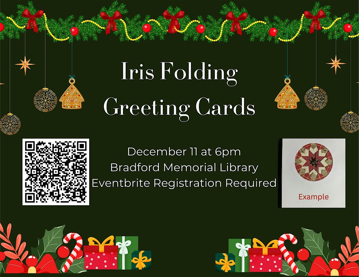 Iris Folding holiday card  with Emily's Papercrafts, 11 December | Event in El Dorado | AllEvents