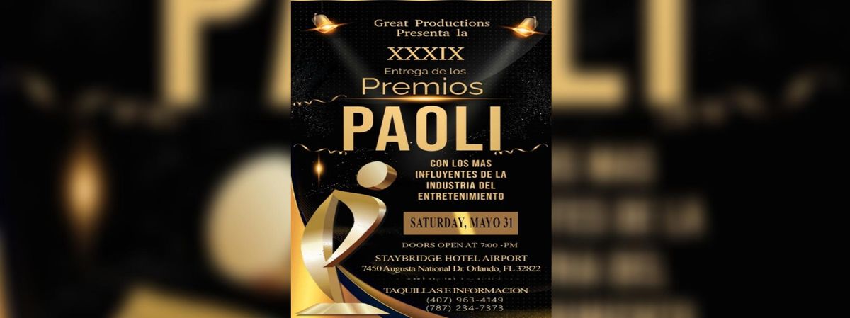 XXXIX Entrega de los Premios Paoli 2025, 31 May | Event in Orlando | AllEvents