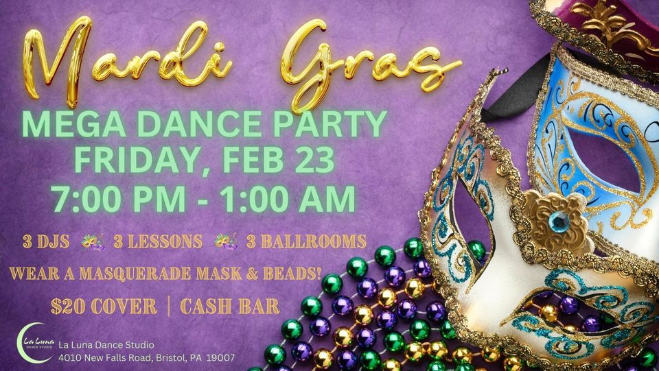 MARDI GRAS MASQUERADE MEGA DANCE PARTY, 23 February | Event in Bristol | AllEvents.in