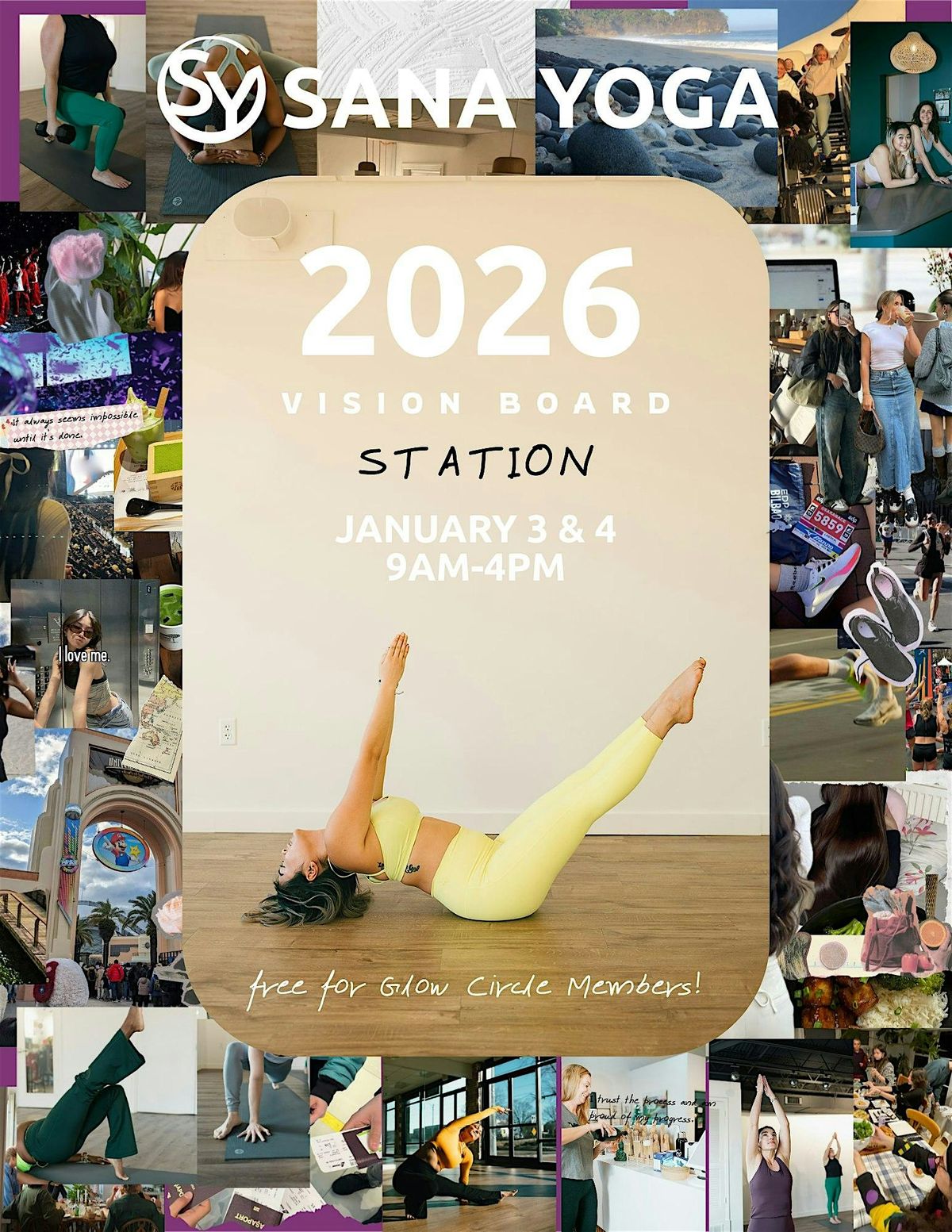 Vision Board Station at SANA Yoga