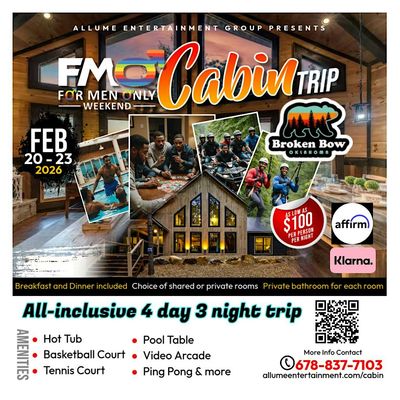 For Men Only Cabin Trip | Broken Bow, OK