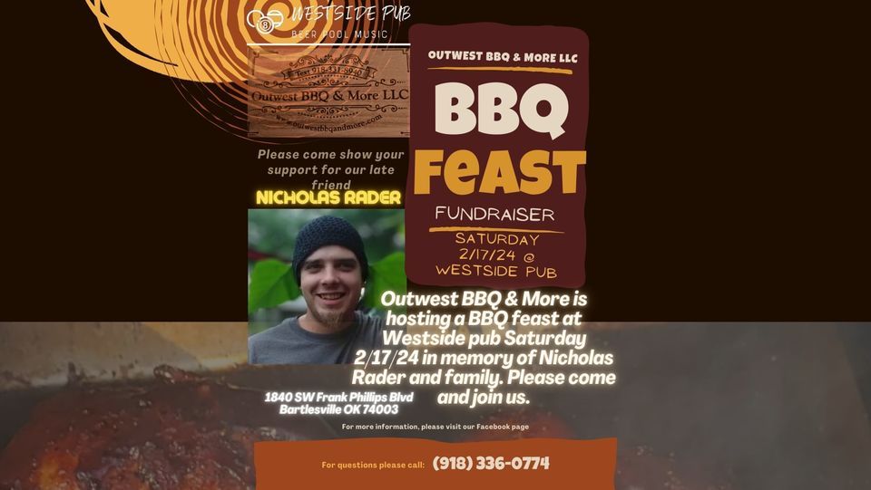Nicholas Rader BBQ feast fundraiser, Westside Pub, Bartlesville, 17 ...