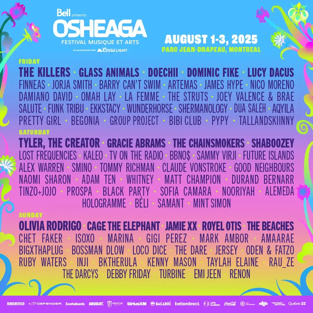 2025 Osheaga Music and Arts Festival - 3 Day Pass at Parc Jean Drapeau, 1 August | Event in Montreal | AllEvents