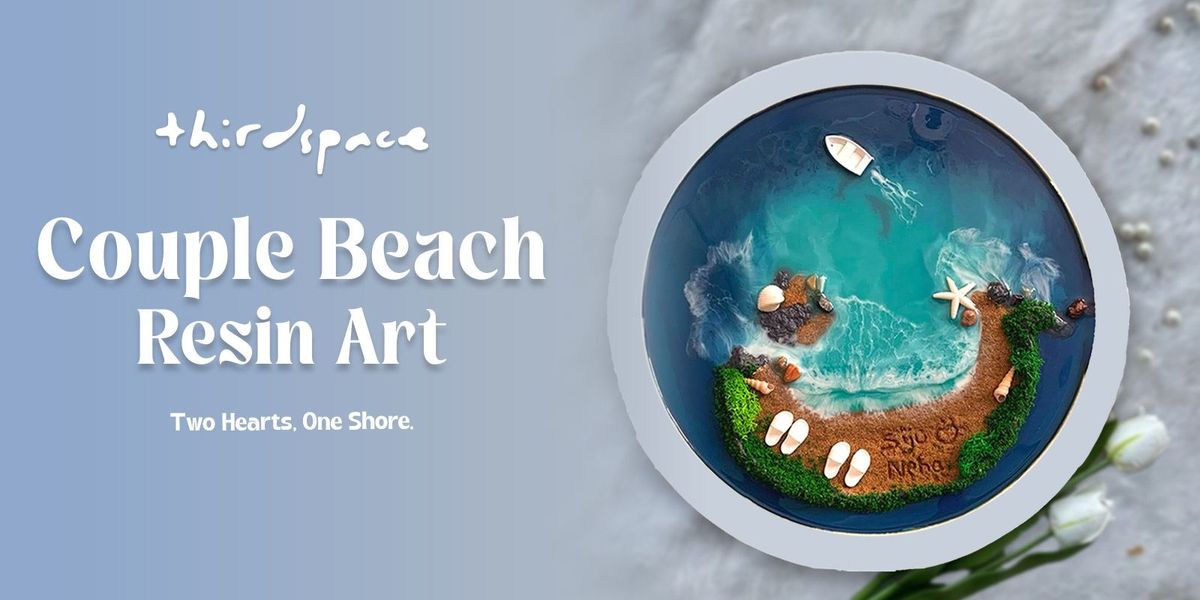 Couple Beach Resin Art