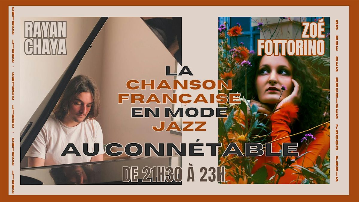 La chanson française en mode jazz, 7 January | Event in Paris | AllEvents