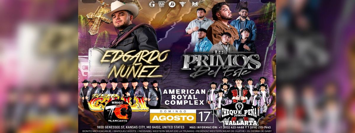 EDGARDO NUÑEZ, LOS PRIMOS DEL ESTE & MAS, 17 August | Event in Kansas City | AllEvents