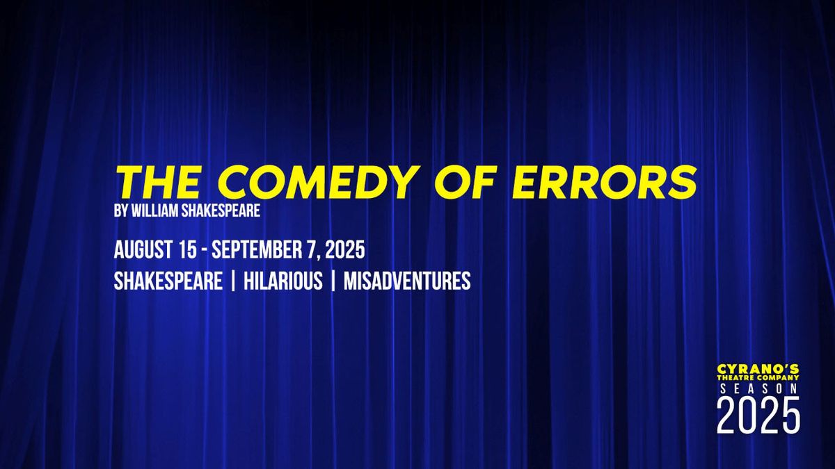 The Comedy of Errors, 22 August | Event in San Diego | AllEvents